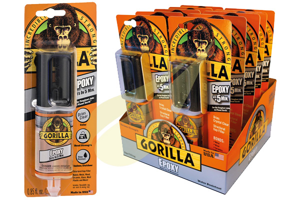 Ragasztó Webáruház - GORILLA GLUE Gorilla Epoxy 5min kétkomponensű ragasztó 1