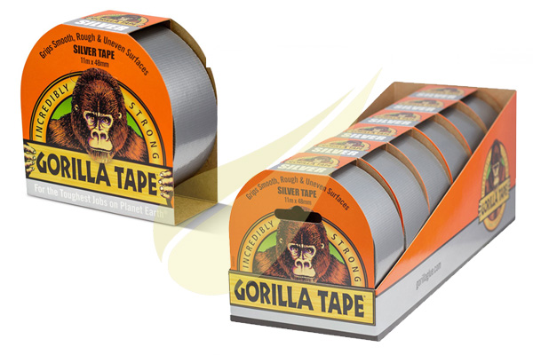 Ragasztó Webáruház - GORILLA GLUE Gorilla Tape Silver ragasztószalag
